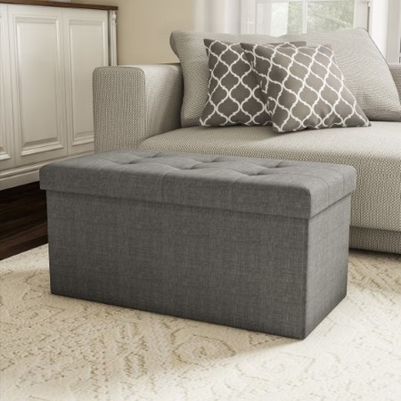 HASTINGS HOME Hastings Home Foldable Ottoman Storage Bench 426142PII